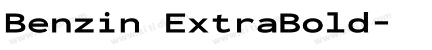 Benzin ExtraBold字体转换